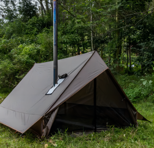 hexagon waterproof camping stove tent